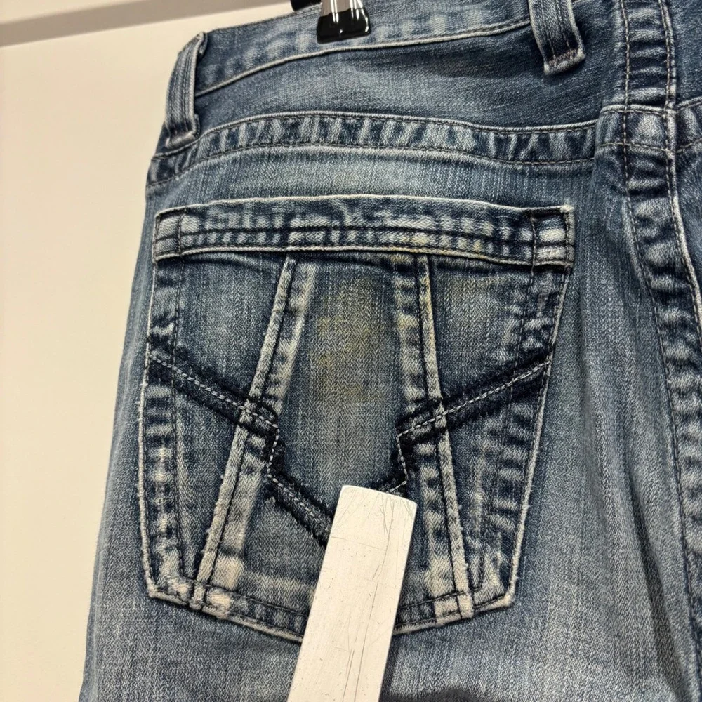 Lucky Brand Mens Jeans 33 Old Chalet Straight Leg Blue Denim 7M10213